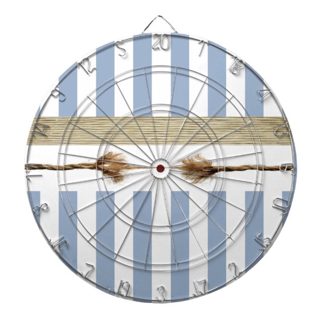 Dartboard Blue & White Stripe Dartscheibe (vorne)