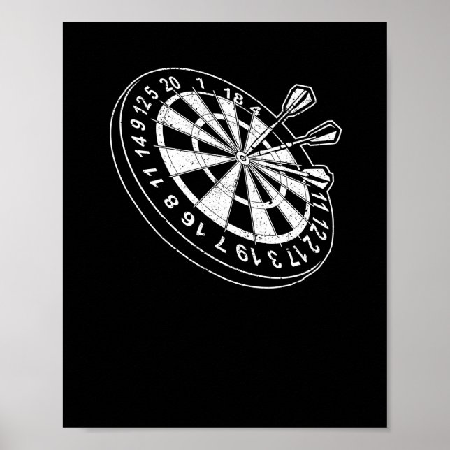 Dartboard Bulls Eye Dartplayer Fan-Mainboard Poster (Vorne)
