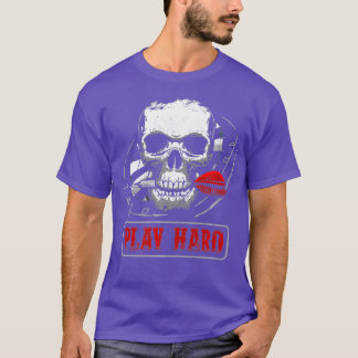 Dartboard Dart wird mit dem Hard Skull Arrow Dartb T-Shirt