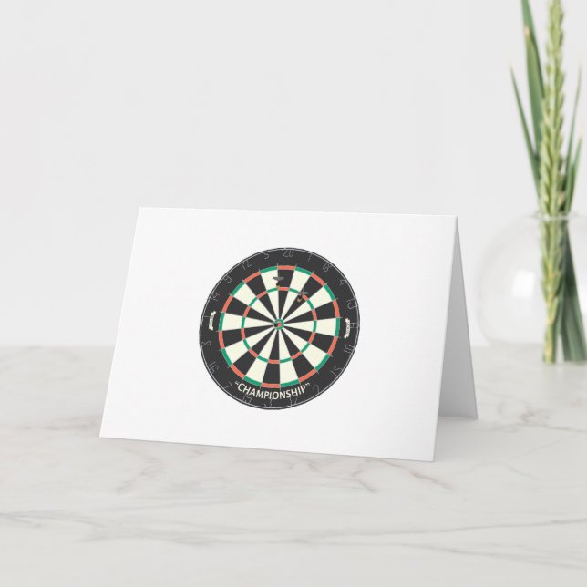 Dartboard & Darts: 3D-Modell: Karte (Vorderseite)