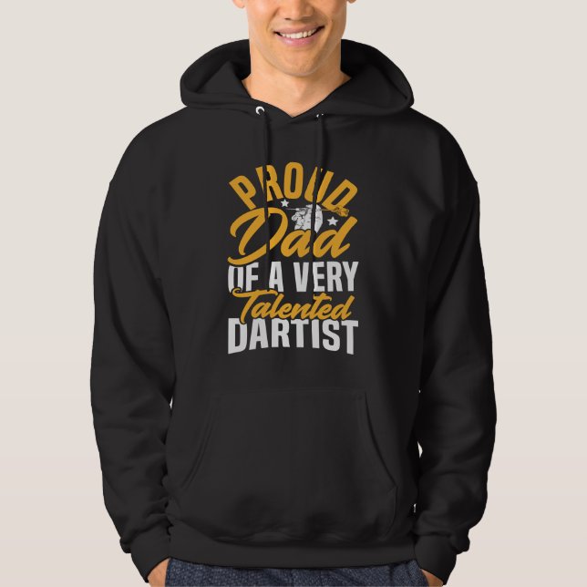 Dartboard & Darts for a Dad of a Dart Expert Hoodie (Vorderseite)