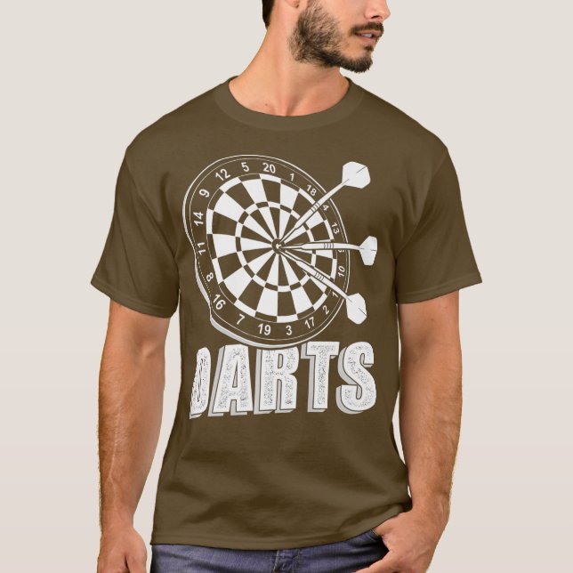 Dartboard Dartsplayer Premium T-Shirt (Vorderseite)