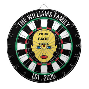 Dartboard Dein Gesicht hier Dartscheibe