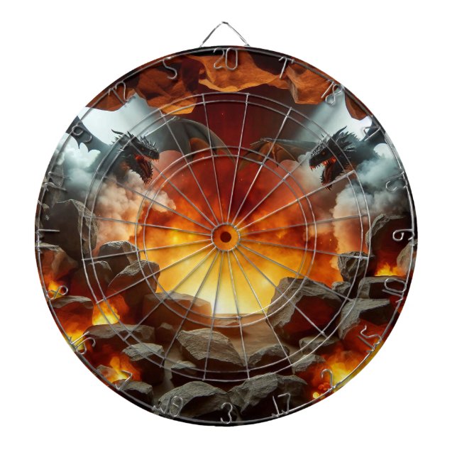 Dartboard der Drachenhöhle Dartscheibe (vorne)