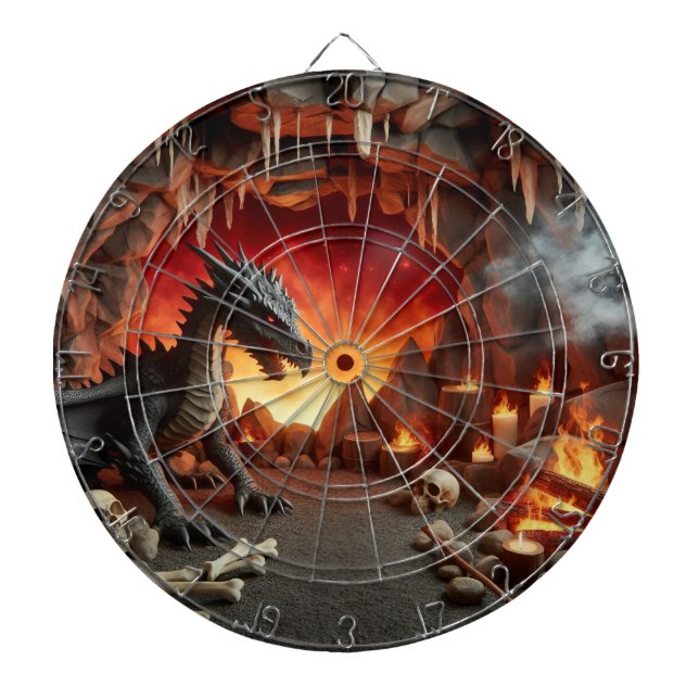 Dartboard der Drachenhöhle Dartscheibe (vorne)