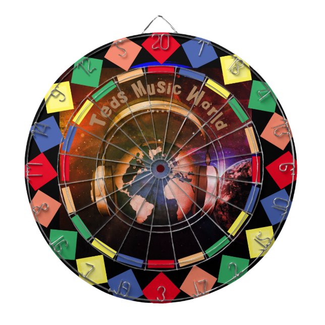 Dartboard der Musikwelt Dartscheibe (vorne)