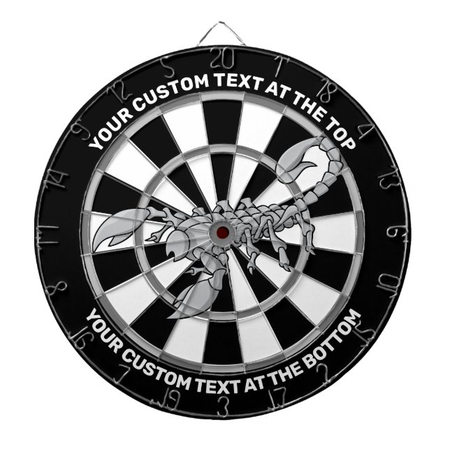 Dartboard des Skorpion-Symbols mit benutzerdefinie Dartscheibe (vorne)
