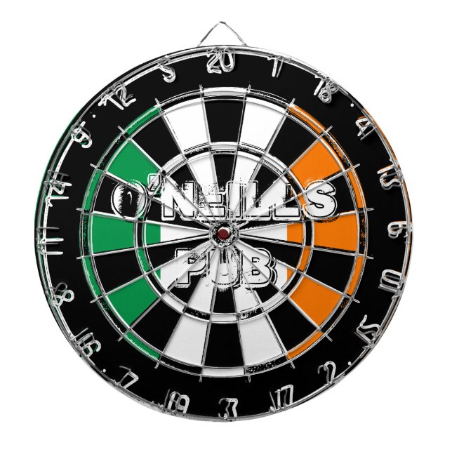 Dartboard-Design der irischen Flagge für Pub oder  Dartscheibe (vorne)