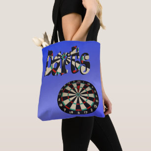 Dartboard-Design für blaue Töne, Tote-Tasche