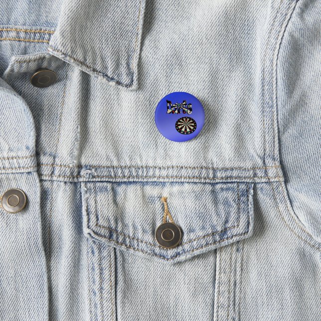 Dartboard-Design für Blue Darts, Button (Beispiel)