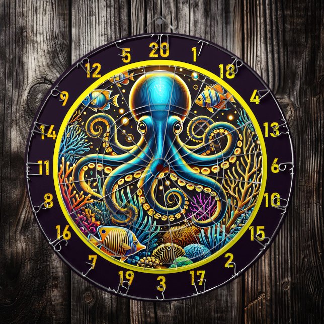 Dartboard-Design von Octopus Reef Dartscheibe (Von Creator hochgeladen)