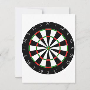 Dartboard-Einladungen Einladung