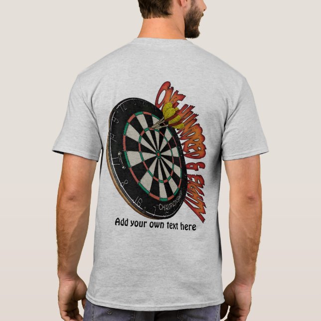 Dartboard-Entwurf T-Shirt (Rückseite)