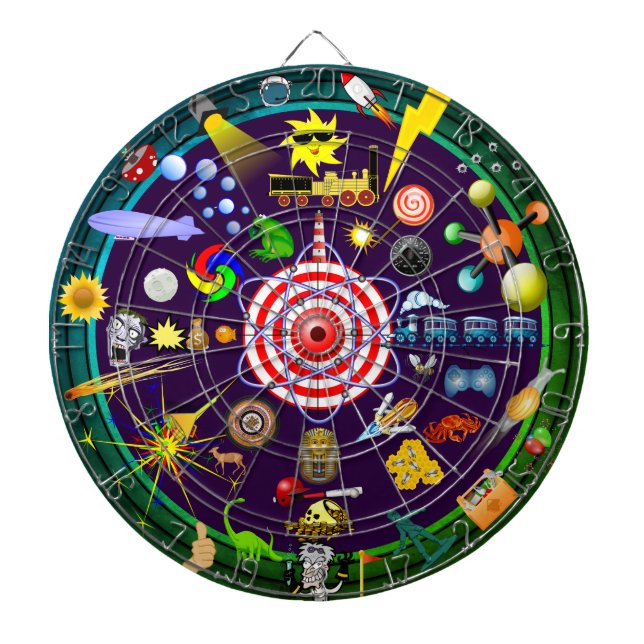Dartboard für MultiTarget-Karnevalspiele Dartscheibe (vorne)