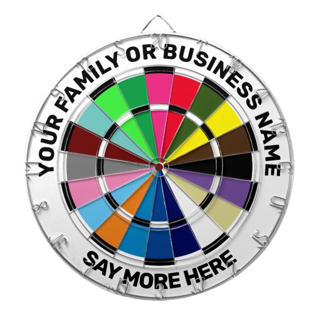 Dartboard für personalisierte Racing-Farben Dartscheibe (vorne)