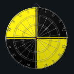 Dartboard für Schwarz/Gelb-Spielzimmer Dartscheibe<br><div class="desc">Spaß!</div>
