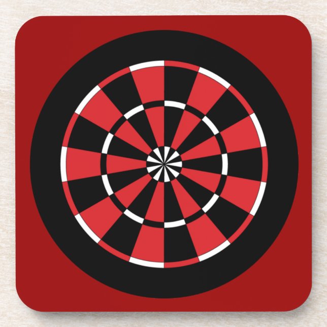 Dartboard Getränkeuntersetzer (Vorderseite)