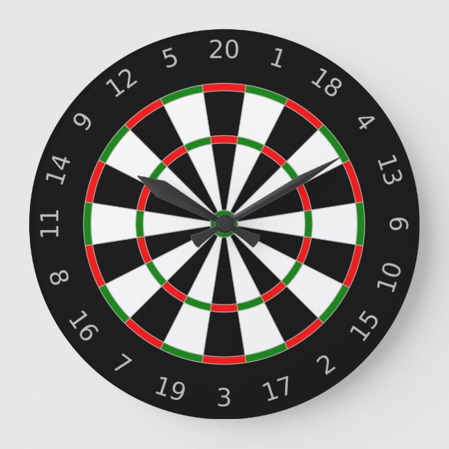 Dartboard Große Wanduhr (Vorderseite)