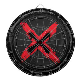 Dartboard Grunge Red Xpression Dartscheibe