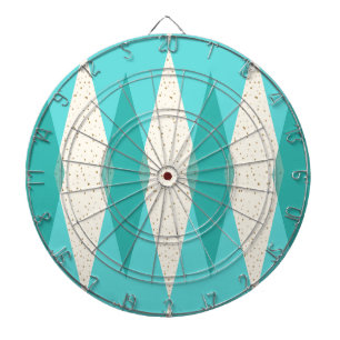 Dartboard im Mid-Century-Modern-Argyle-Design Dartscheibe
