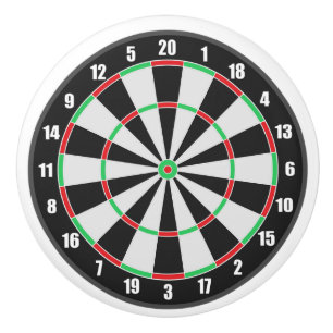 Dartboard Kabinett- oder Druckknopfscheibe Keramikknauf