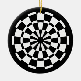 Dartboard Keramik Ornament