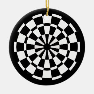 Dartboard Keramik Ornament