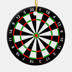 Dartboard Keramikornament