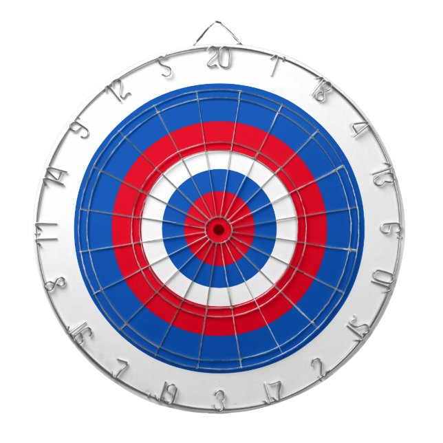 Dartboard - Konzentrische Ringe in WBR Dartscheibe (vorne)