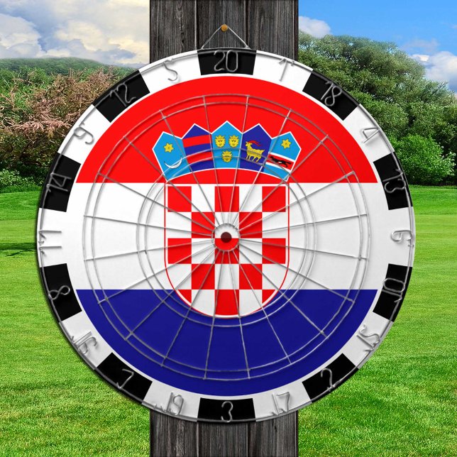 Dartboard/Kroatische Flagge/Spielbrett/Kroatien Dartscheibe (Von Creator hochgeladen)