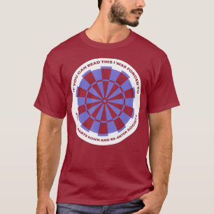 Dartboard legt meine Darts ab Dart Player T-Shirt