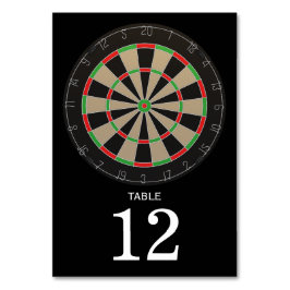 Dartboard Lover Bullseye Darts Tischnummer