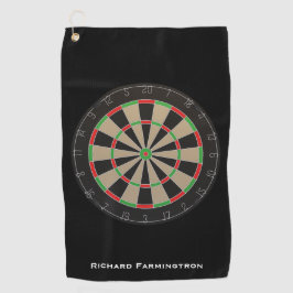 Dartboard Lover Darts Bullseye Golfhandtuch