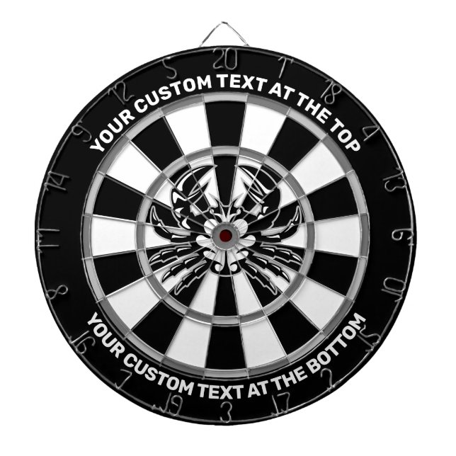 Dartboard mit benutzerdefiniertem Text Dartscheibe (vorne)