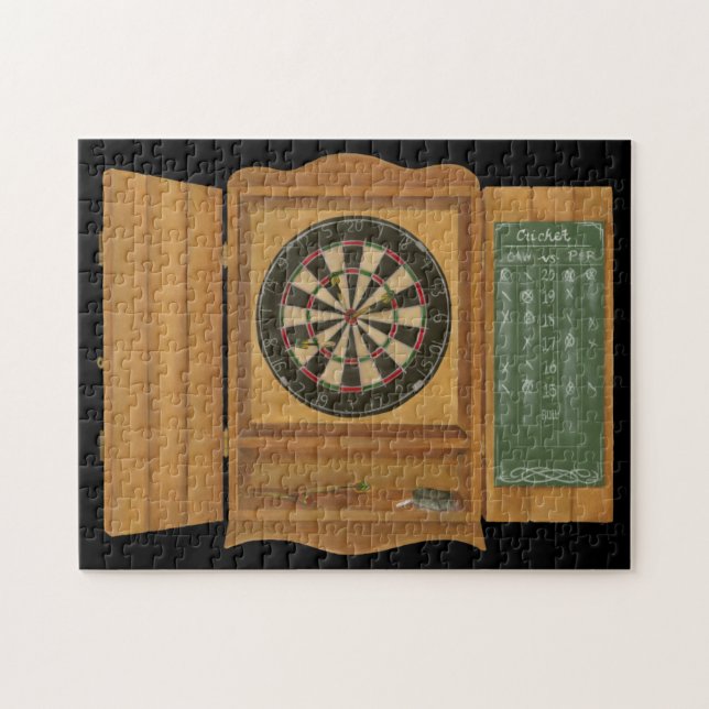 Dartboard mit Cricket-Bewertung Puzzle (Horizontal)
