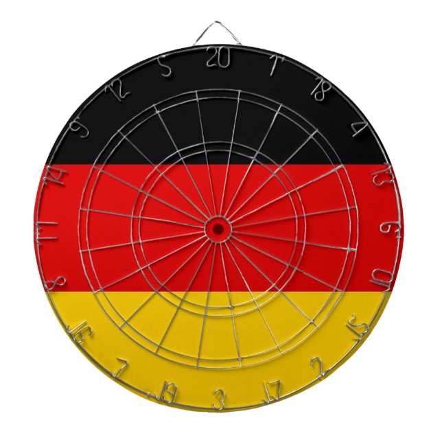 Dartboard mit der Flagge Deutschlands Dartscheibe (vorne)