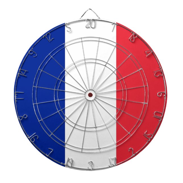 Dartboard mit der Flagge Frankreichs Dartscheibe (vorne)