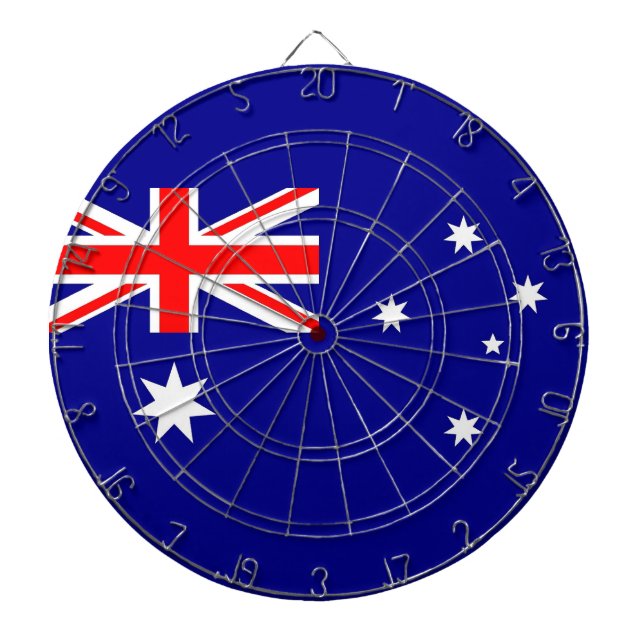 Dartboard mit Flagge Australiens Dartscheibe (vorne)