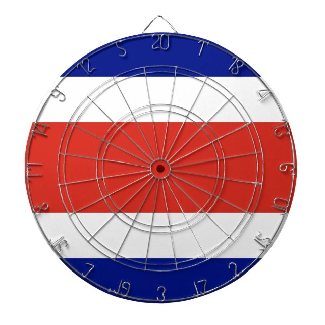 Dartboard mit Flagge Costa Ricas Dartscheibe (vorne)