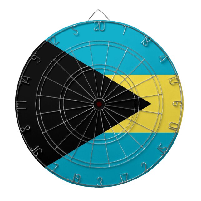 Dartboard mit Flagge der Bahamas Dartscheibe (vorne)
