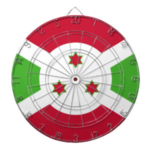 Dartboard mit Flagge von Burundi Dartscheibe
