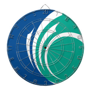 Dartboard mit Flagge von Ottawa, Kanada Dartscheibe