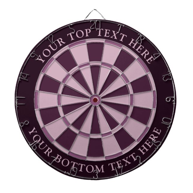 Dartboard mit lila Farben und benutzerdefiniertem  Dartscheibe (vorne)