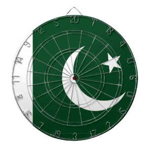 Dartboard mit pakistanischer Flagge Dartscheibe