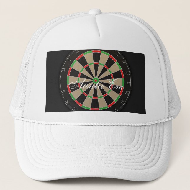 Dartboard-Monogramm Truckerkappe (Vorderseite)