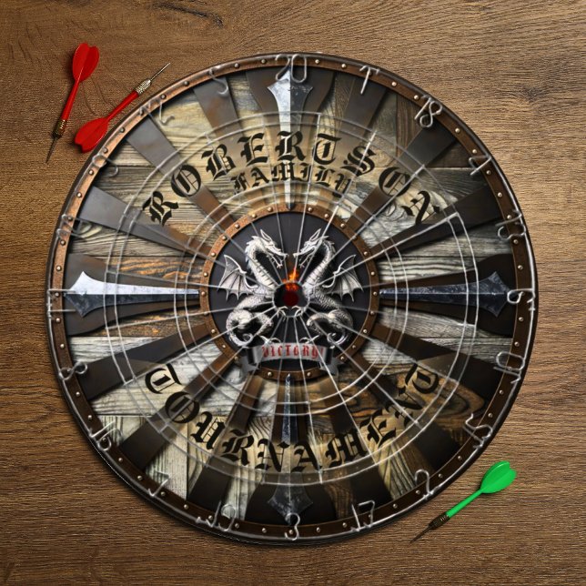 Dartboard - Name der mittelalterlichen Fantasiespi Dartscheibe (Von Creator hochgeladen)