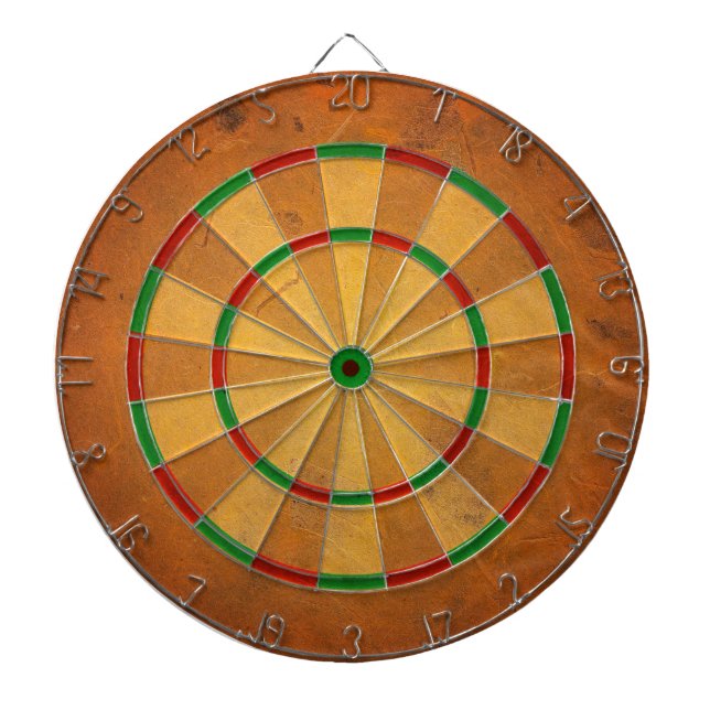 DARTBOARD ORANGE WORT AUSSICHTEN DARTSCHEIBE (vorne)