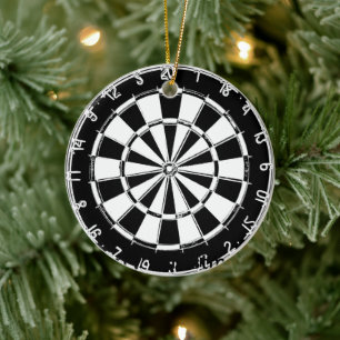 Dartboard-Ornament-Dekoration mit individueller Fa Keramik Ornament