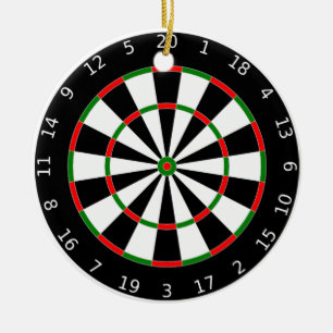 Dartboard-Ornament Keramikornament