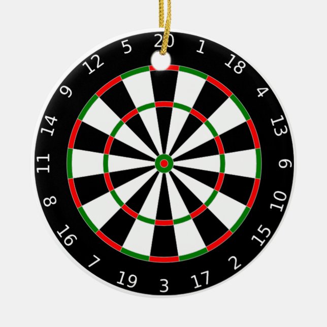 Dartboard-Ornament Keramikornament (Vorne)